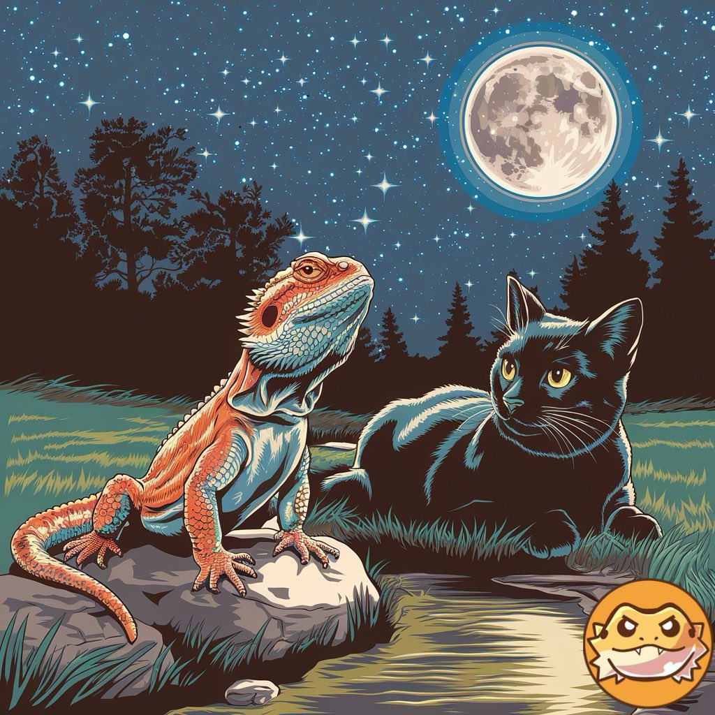 The sky looks full of $Beardy magic tonight ✨ <a href="/beardy_eth/">Bearded Dragon</a>