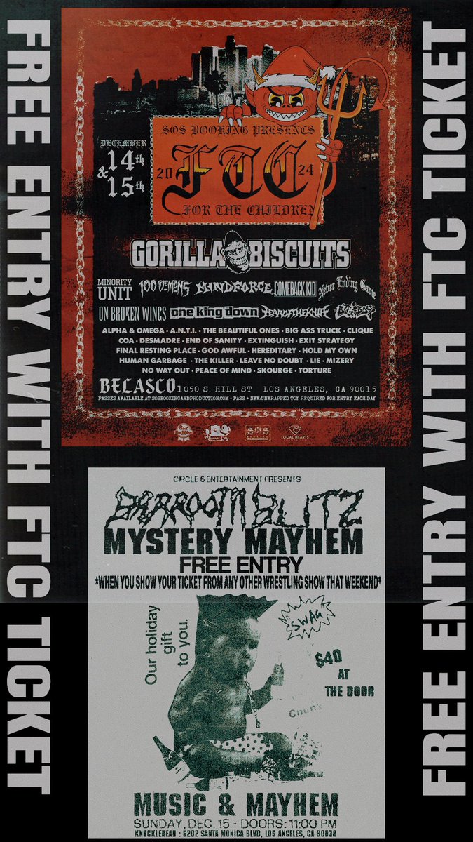Circle 6 (@circle6_co) on Twitter photo Get in to the BARROOM BLITZ: MYSTERY MAYHEM AFTERPARTY when you show your ticket from <a href="/SOSBooking/">SOS Booking & Production</a> For The Children fest.
TMRW NITE—KNUCKLEHEAD—DOORS @ 10 Get in to the BARROOM BLITZ: MYSTERY MAYHEM AFTERPARTY when you show your ticket from <a href="/SOSBooking/">SOS Booking & Production</a> For The Children fest.
TMRW NITE—KNUCKLEHEAD—DOORS @ 10