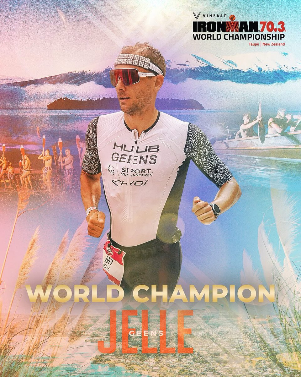 @jellegeens campeón de IRONMAN 70.3 World Championship celebrado en Taupo Nueva Zelanda 🇳🇿 

#SoyTriatleta #Trimexico #IM703Taupo 

📸 @ironmantri 🙏