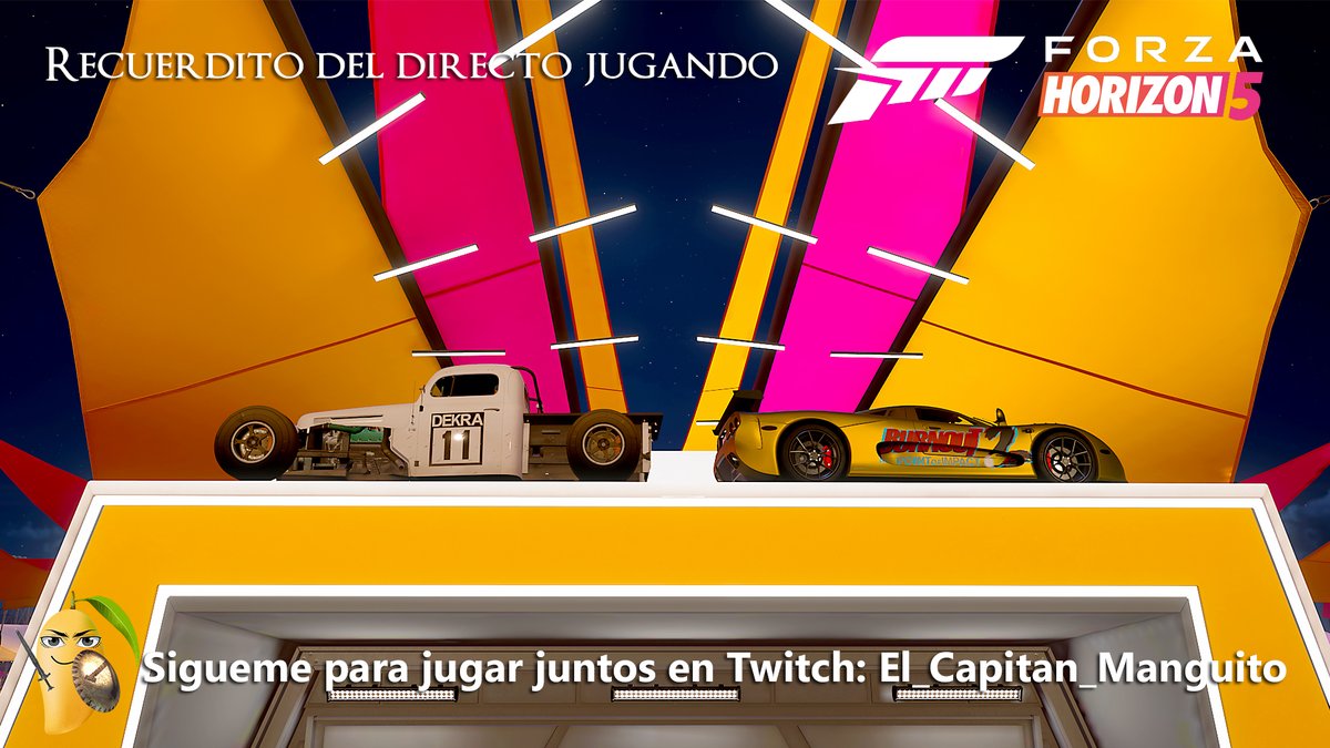 CapitanManguito's tweet photo. Estamos jugando en vivo Forza Horizon 5!!!🥭

Ven a manejar y platicar juntos en Twitch!!!

#GameStreaming #StreamerCommunity #twitch #TwitchStreamers #Mexico #twitchstreaming #StreamersHispanos #twitchgamer #Gaming #Xbox #games #retrogames #ForzaHorizon5 https://t.co/nJ08UQheTf