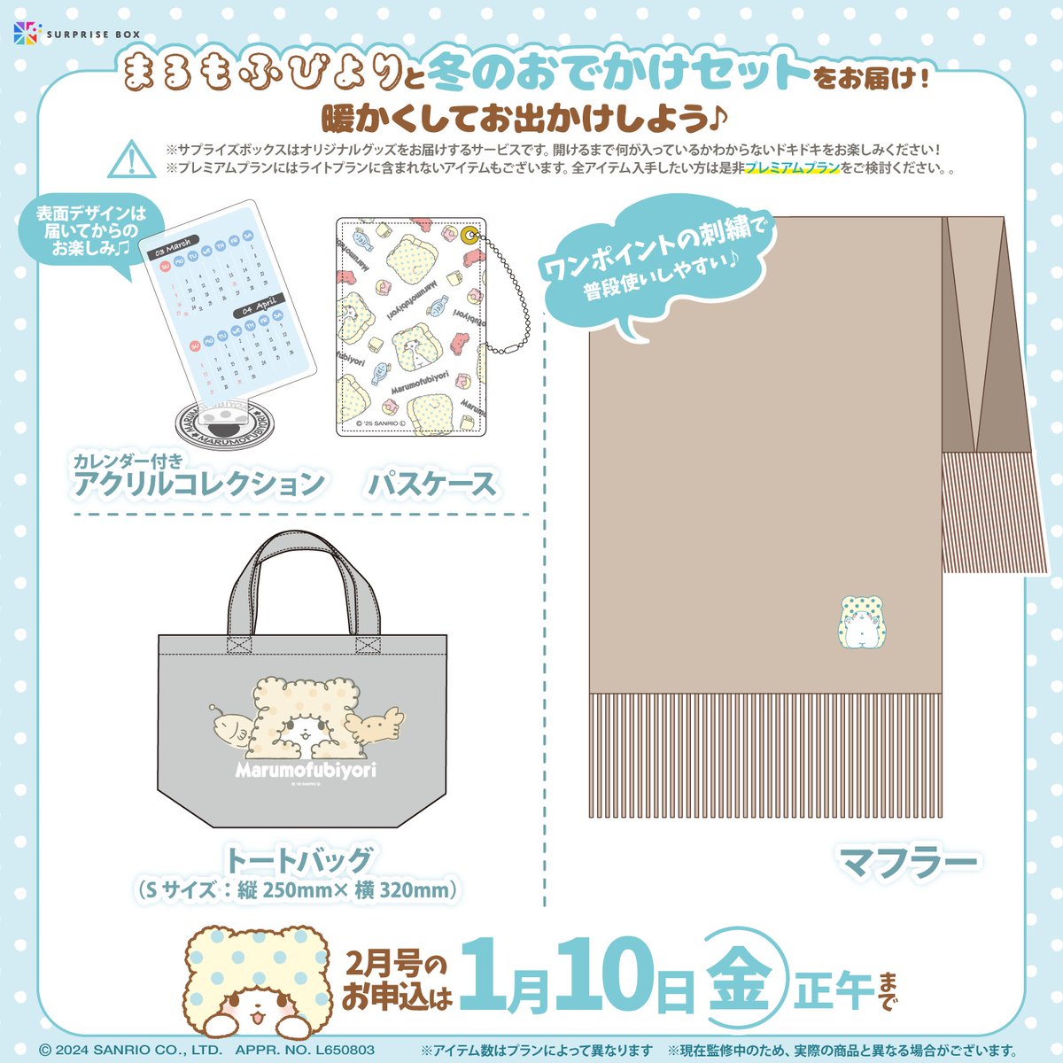 グッズのサブスクサービス #サプライズボックス では2月号の申し込みを