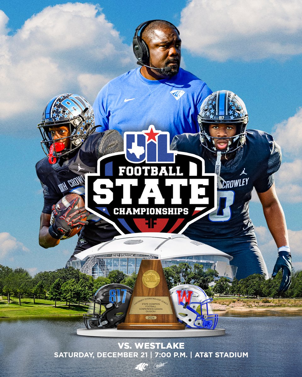 𝙎𝙀𝙀 𝙔𝙊𝙐 𝙄𝙉 𝘼𝙍𝙇𝙄𝙉𝙂𝙏𝙊𝙉 ‼️

North Crowley returns to the state championship game for the first time since 2003, by way of defeating Duncanville 36-34.

#CrowleyPrideUnified