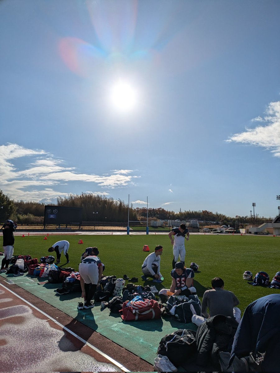 #めっちゃ快晴
#KICKOFF
#10:30
#風吹くと寒し