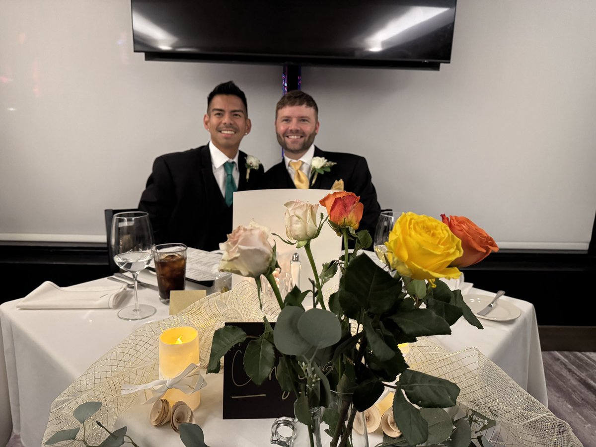 rclvelasco's tweet image. Personal life update: I married my best friend and the love of my life! Grateful for the opportunity to exchange our vows in front of our loved ones who came from near and far, including those who were able to Zoom in online! #lovewins #husbands #gaywedding