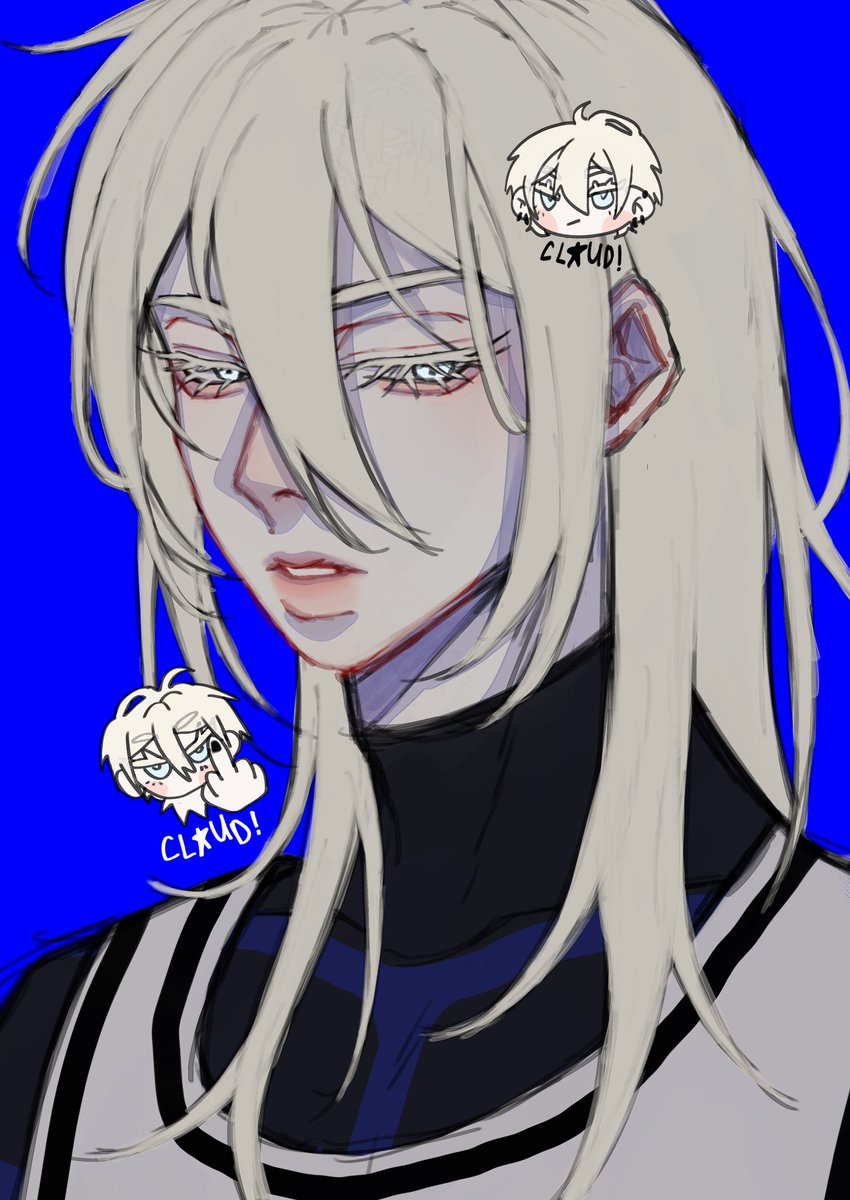 CLOUDCH4N's tweet image. this is like my second time drawing shidou what do we think… (ft. my bluelock oc)