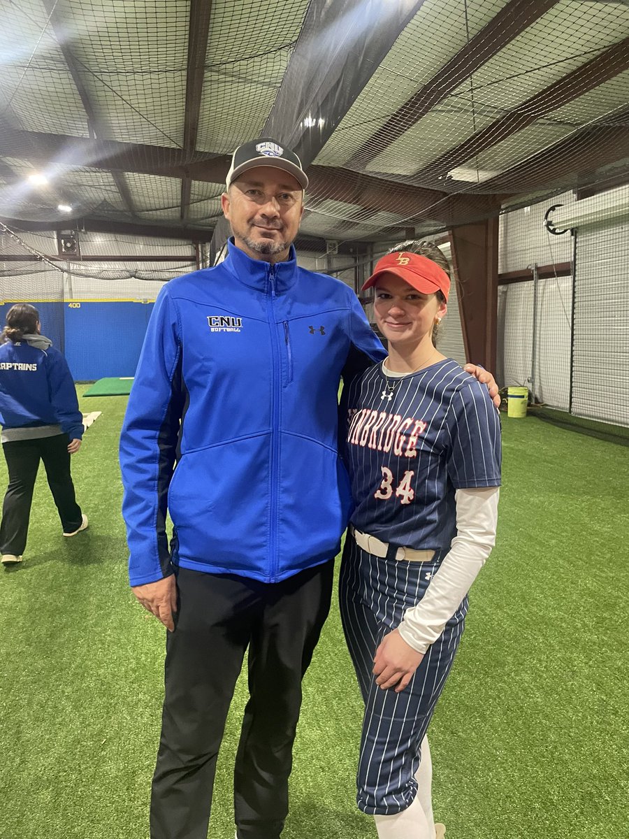 Thank you <a href="/CNUSoftball/">CNU Softball- 2022 National Champions</a> for a great prospect camp today! I learned so much and loved seeing the beautiful campus. <a href="/CoachKeithParr/">Keith Parr</a> <a href="/CoachMSmith8/">Morgan Smith</a> <a href="/WayneoVick/">Wayne Vick</a> <a href="/IBbyerly/">Ironbridge 18u Byerly</a> <a href="/IB_softball/">Ironbridge Softball</a>