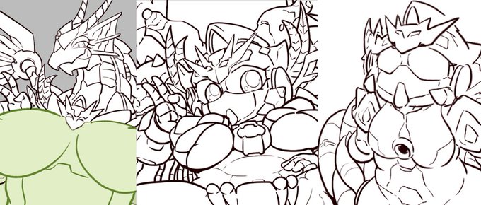 塗ります。いっぱい差分あって楽しいイラストになりそう 