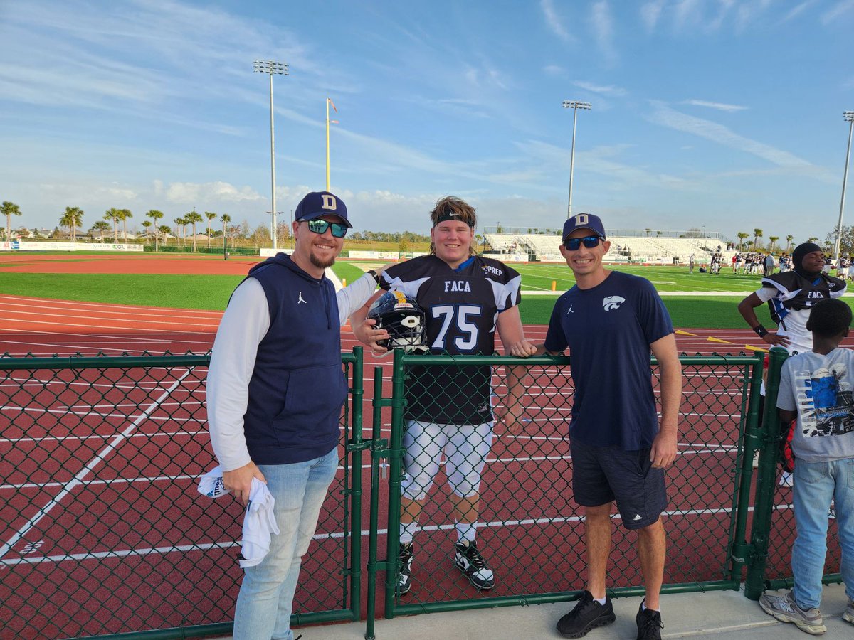 Extremely proud of <a href="/CadeLong2025/">Cade Long</a> and his performance in the <a href="/FACACoach/">FACA</a> All Star Game today. Great 35-0 win for the South team! <a href="/DOORANTFOOTBALL/">Durant Football</a> #CougarsForever