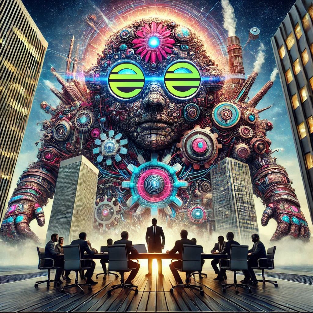 rogeradcock7's tweet image. THE GIANT IN THE ROOM! $DEVVE is the elephant in every stock exchange board meeting! Everyone&apos;s scrambling to figure out how they created the FASTEST, SAFEST, and MOST SECURE blockchain! The question on everyone&apos;s mind: &quot;HOW CAN WE IMPLEMENT THIS TECHNOLOGY ASAP?&quot; #DevvE #TradFi