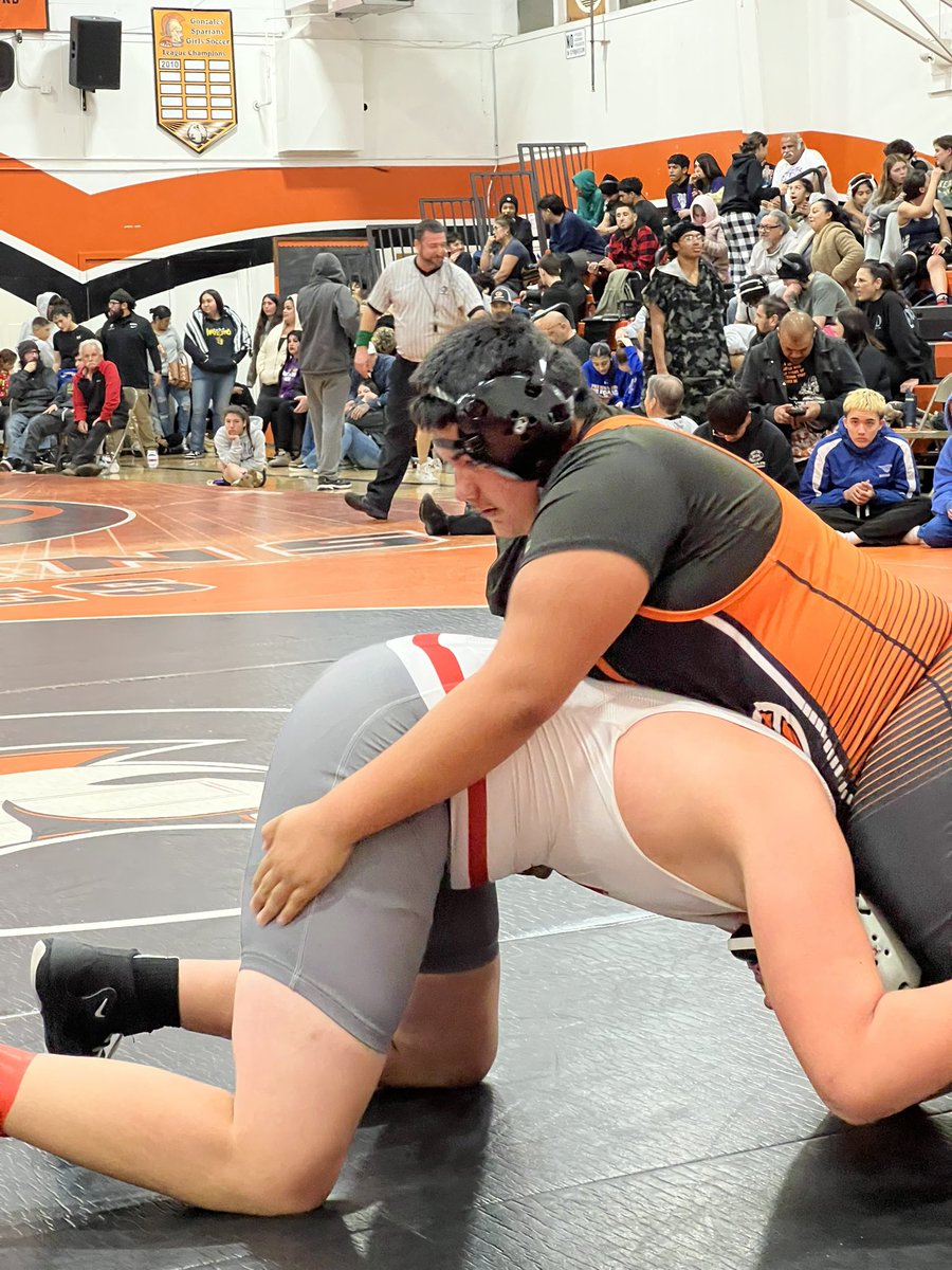 gonzathletics's tweet photo. Full house in the Roger Fernando Gym for the Spartan Winter Crucible today where 24 teams came to compete. Shout out to our Spartan Grapplers and coaching staff for their hard work to make this possible! 🧡🤼🖤 #GoBigG @GonzaWrestling https://t.co/68nRCsTAuK