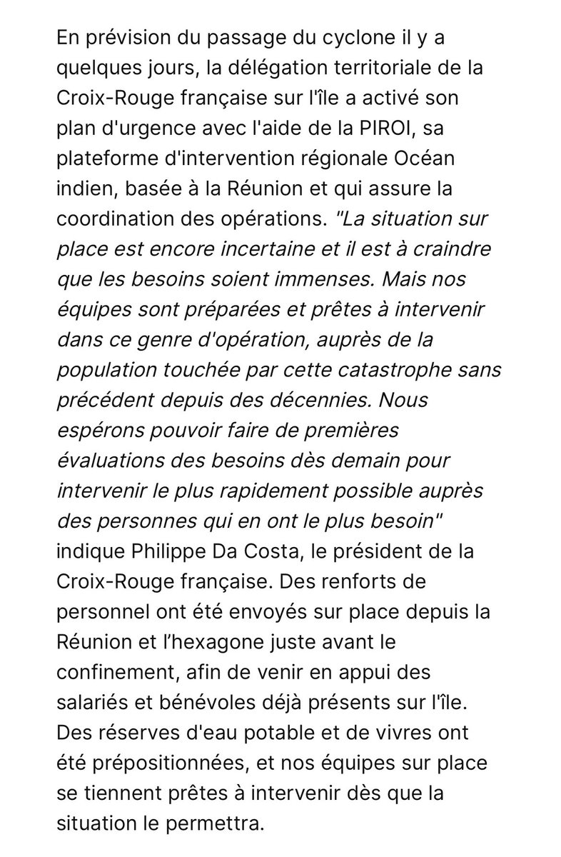 #Mayotte #CycloneChido