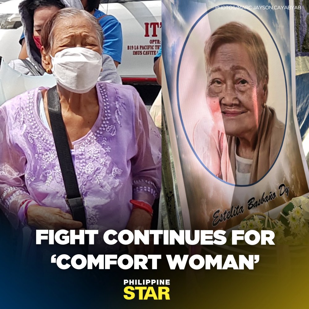 PhilippineStar's tweet image. Lola Estelita Dy knew that she might not get justice in her lifetime for being repeatedly raped by Japanese soldiers during World War II. But she fought on anyway.

Dy, an active member of the rights group Lila Pilipina and the last “comfort woman” in Malabon, died of cardiac…