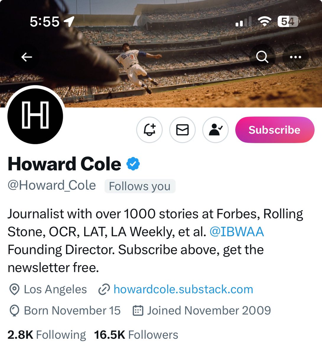 I’m posting increasingly to my Twitter/X subscribers and offering a two-for-one special. Click subscribe above, also get the weekly Dodgers news free. DM or reply for details.