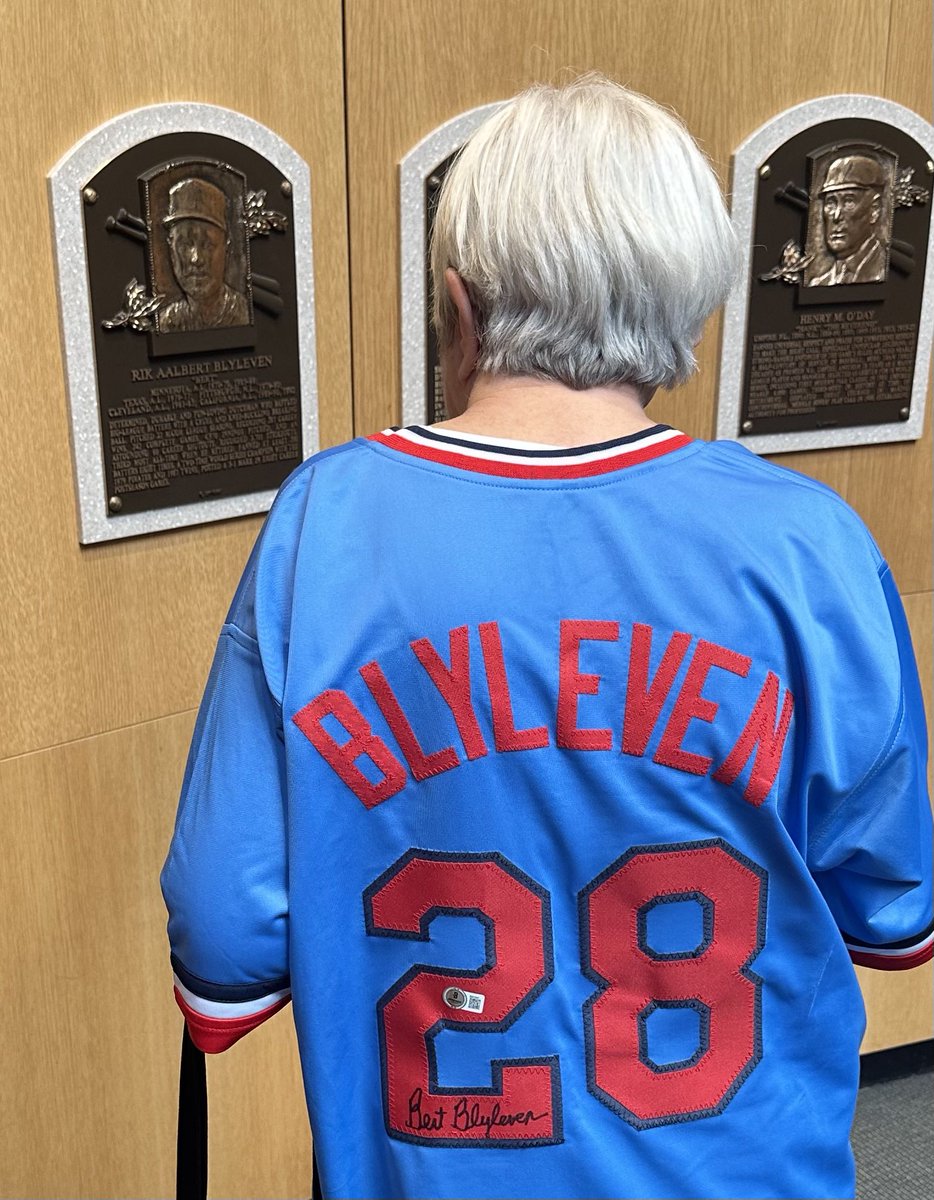 nomototo's tweet photo. @BertBlyleven28 I got my mother in law, Kay, something to wear to Cooperstown today. She happens to share your birthday. It was a HUGE day! Just missing a circle! https://t.co/1BeKCbKQXq