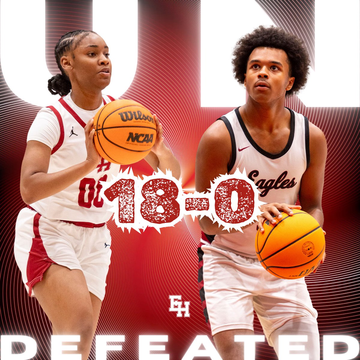 EHCSathletics's tweet photo. @EzellLadyEagles and @EzellBasketball off to strong starts on the season.  Combined 18-0. https://t.co/yLtiX7Tv9B