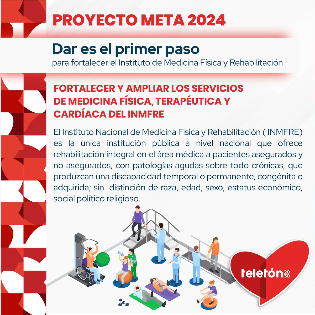 Da ese primer paso y conoce nuestro Proyecto Meta, enfocado en fortalecer los servicios del INMFRE.

Este 2024, damos un paso más en su desarrollo, ¡y tú puedes ser parte de esta transformación!❤️