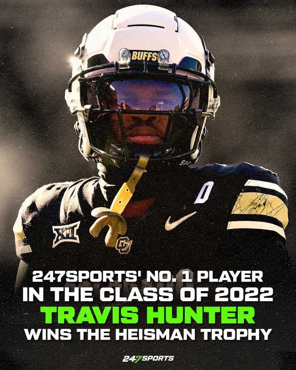 Travis Hunter wins 2024 Heisman Trophy: Colorado two-way star, No. 1 recruit in 2022 class makes history

247sports.com/article/travis…