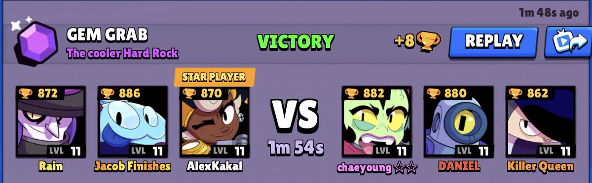 Been a long road to 50k but I finally made it. Used my favorite brawler for the last game 💪