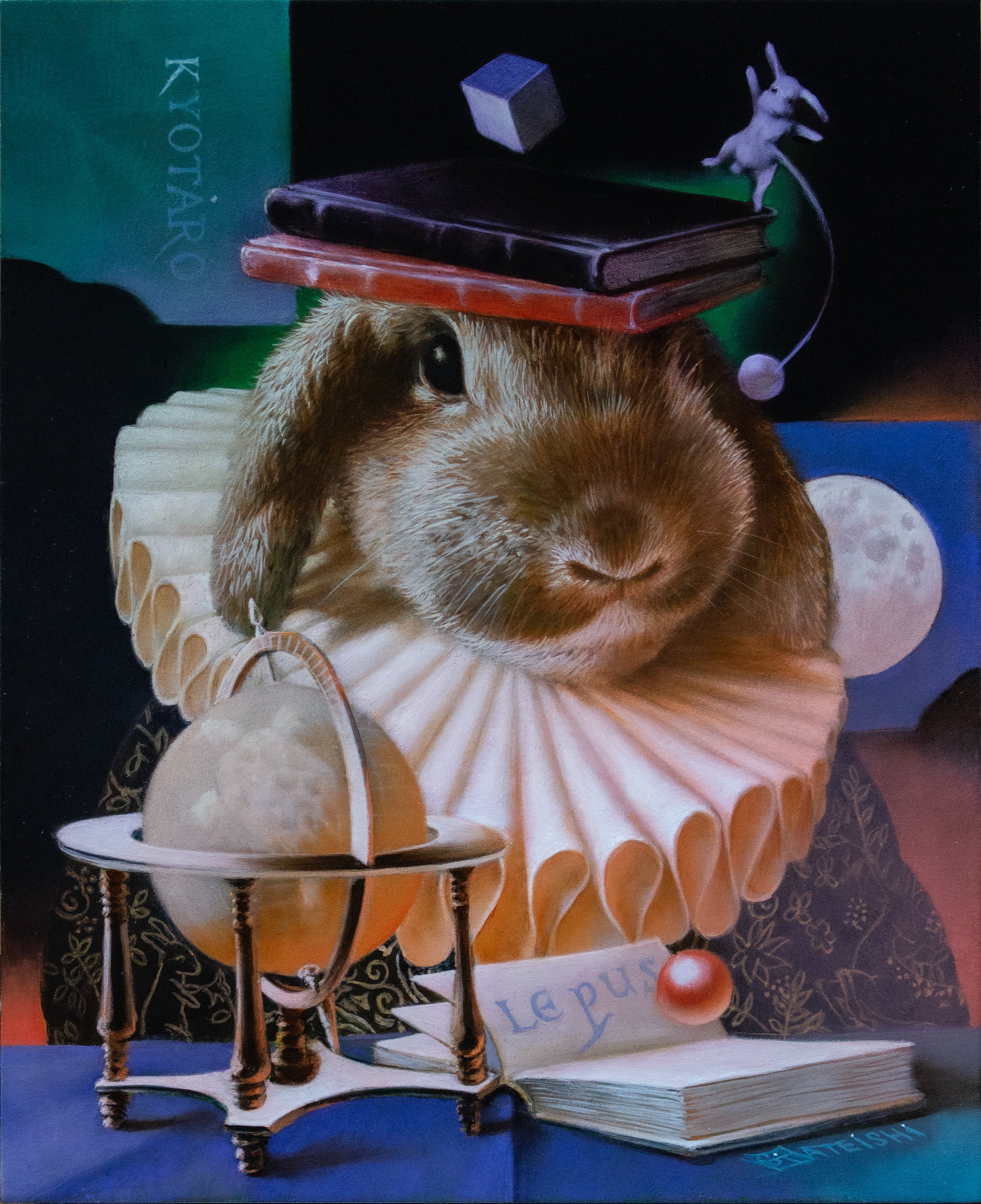 建石修志◇油彩 テンペラ画 自筆肉筆 真作画作品「夏の想い出