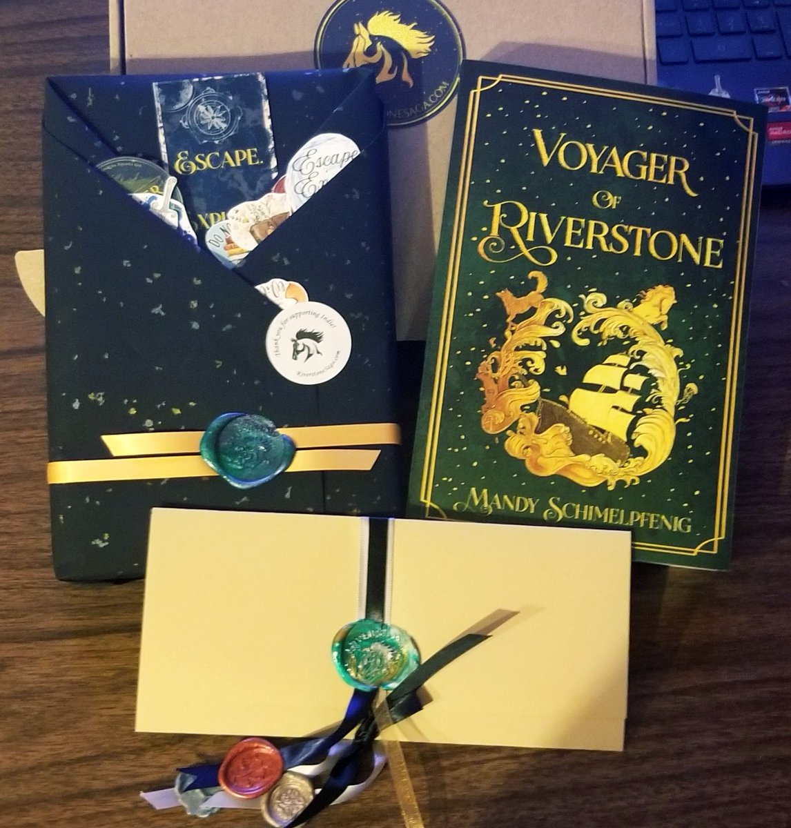 RiverstoneSaga's tweet image. The thrill of selling a book is matched only by the joy of packaging them 😆 #book #bookgift #bookbox #indieauthor #writerslife #grateful #shopindie
