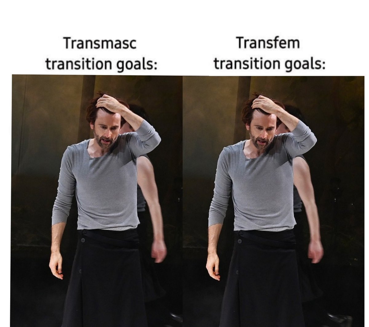 in honor of macbeth ending let's talk about how much gender david tennant has that he just transcends the concept