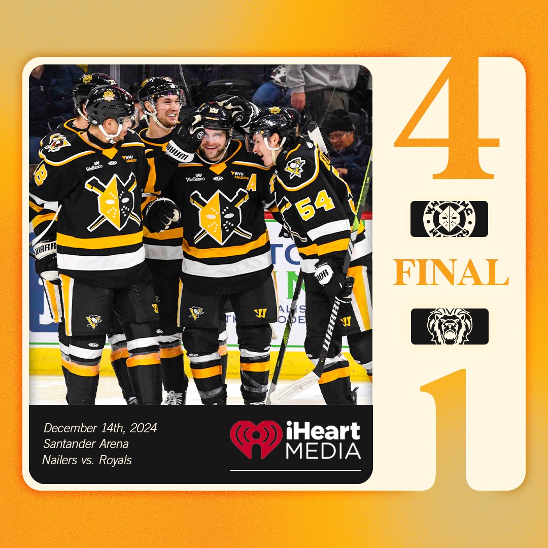 LONGEST WINNING STREAK IN FRANCHISE HISTORY ✅✅

The Nailers take home back-to-back wins in Reading and set a new franchise record for longest winning streak at 13 STRAIGHT! 

#ForgeTheFuture