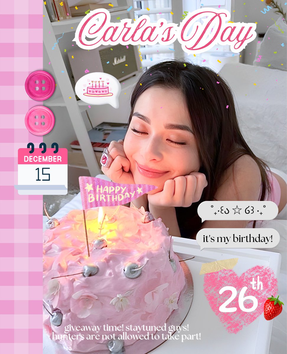 GIVEAWAY ALERT! 🥛🎀🐇

Karena hari ini aku ulang tahun, aku mau bagi-bagi beberapa layout req katalogku, layout rs, dan qris deco! <33 

bisa scroll tweet ini untuk lebih lengkapnya! 🎂 #zonauang