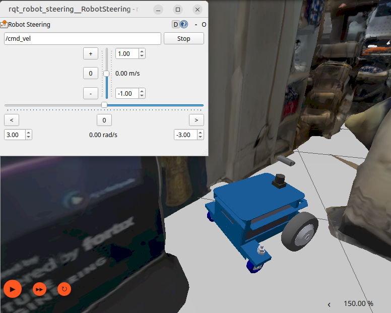 mattadc's tweet image. Day 1 of a 28 day learning robotics challenge. Day 1 involved teleop of a wheeled robot in gazebo. While the teleop interface is crude, I appreciate the tight coupling of the GUI to the raw message types. Really helps understand how and what is flowing where.