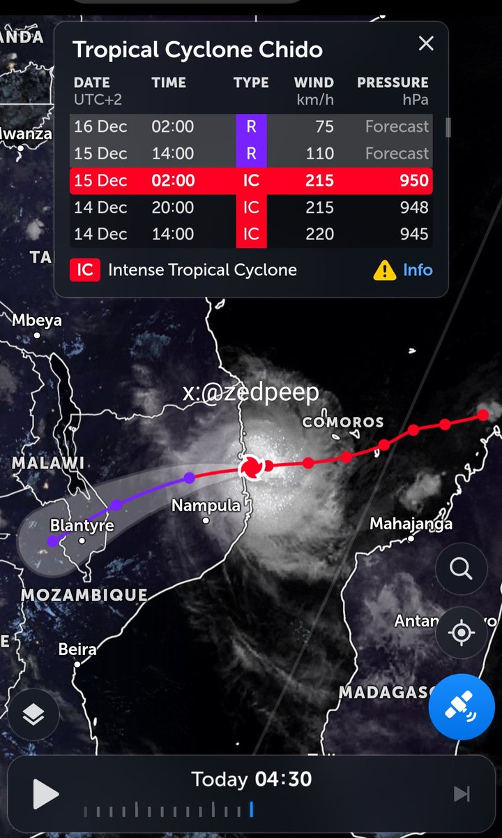 Cyclone Chido in Mozambique