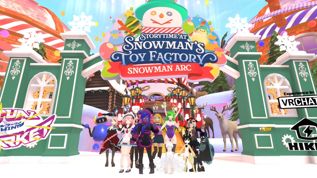 GlueIsRequired's tweet image. Another day of Vket 2024 Winter ⛄️🪙
Storytime at Snowman's Toy Factory ✅
Gachatopia! ✅
Such wonderful booths!
#Vket #VketPhoto #Vket2024Winter #VRChat