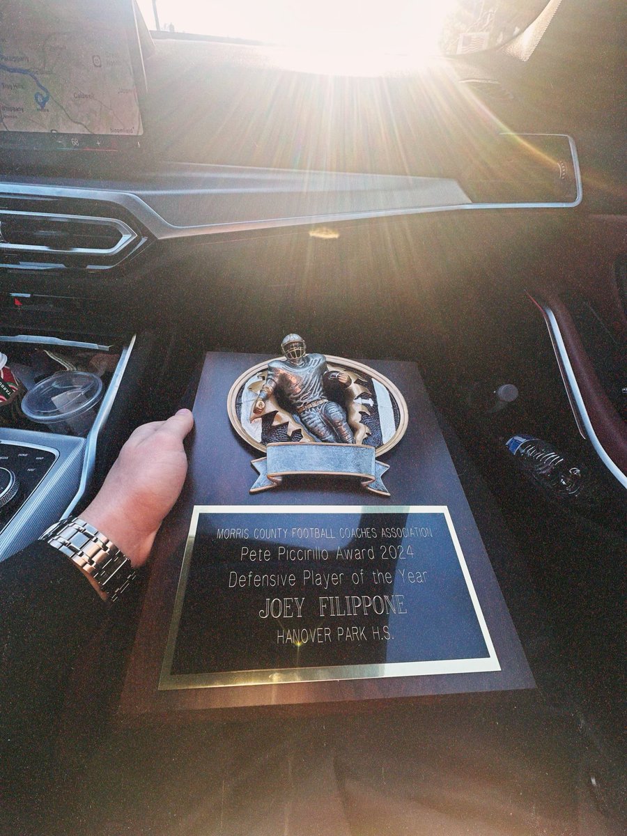 Morris county defensive player of the year!