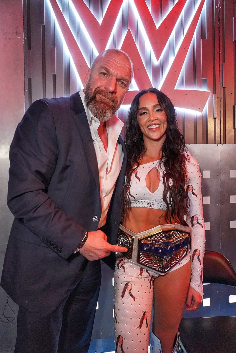 TripleH's tweet photo. Every opportunity - big or small - has led to this moment. 

@ImChelseaGreen … you’ve earned it.  #AndNew https://t.co/1IuObDVsF9