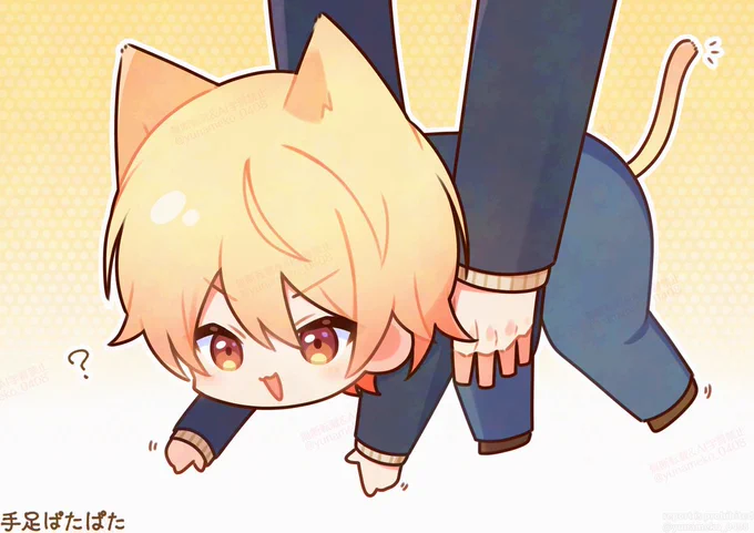 #今年も残りわずかなので今年一番伸びた絵を貼る 新規絵がないので便乗!たぶんこの、持ち上げられたにゃんこ達だと思います…!! 