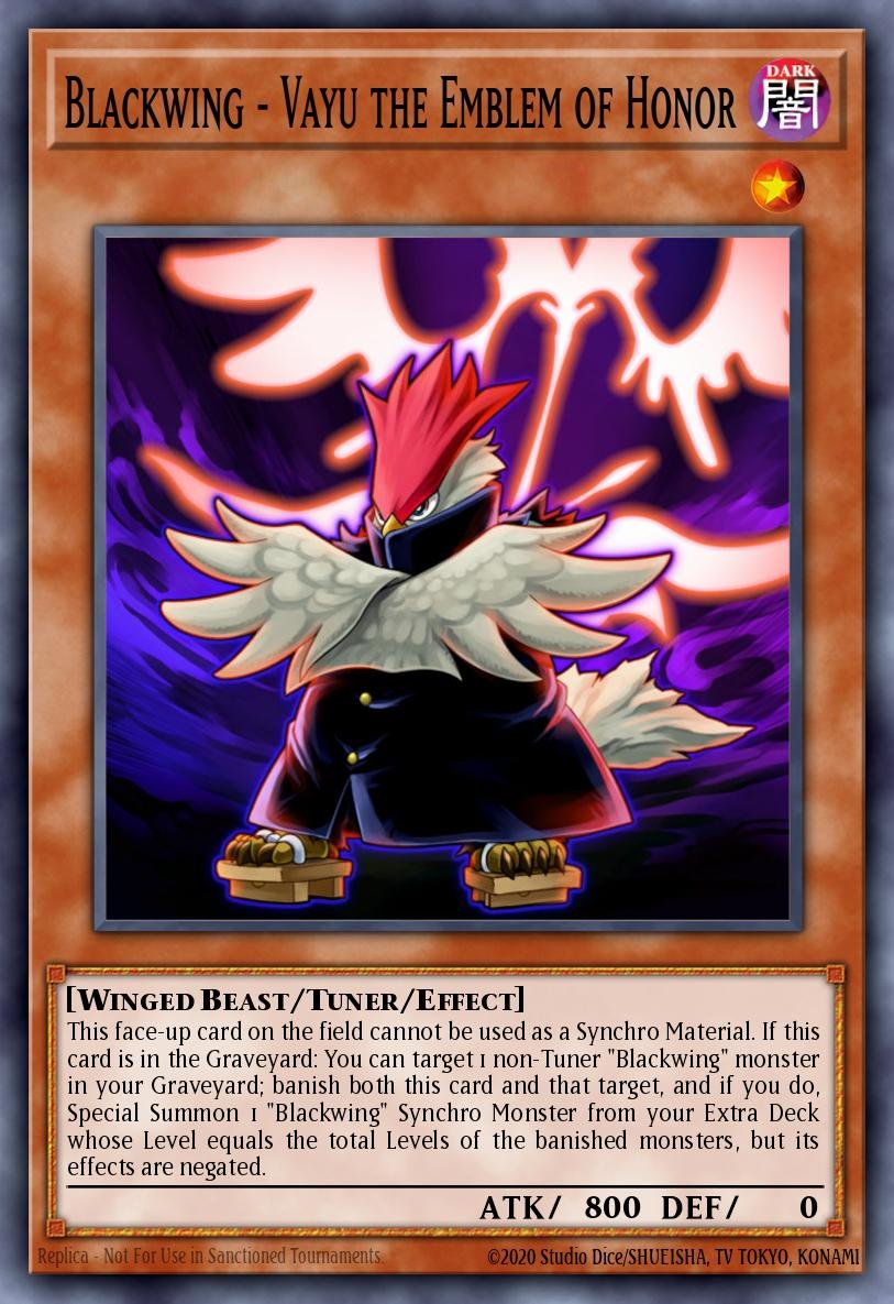 every_ygocard's tweet photo. Blackwing - Vayu the Emblem of Honor https://t.co/4XML3Tj5H7