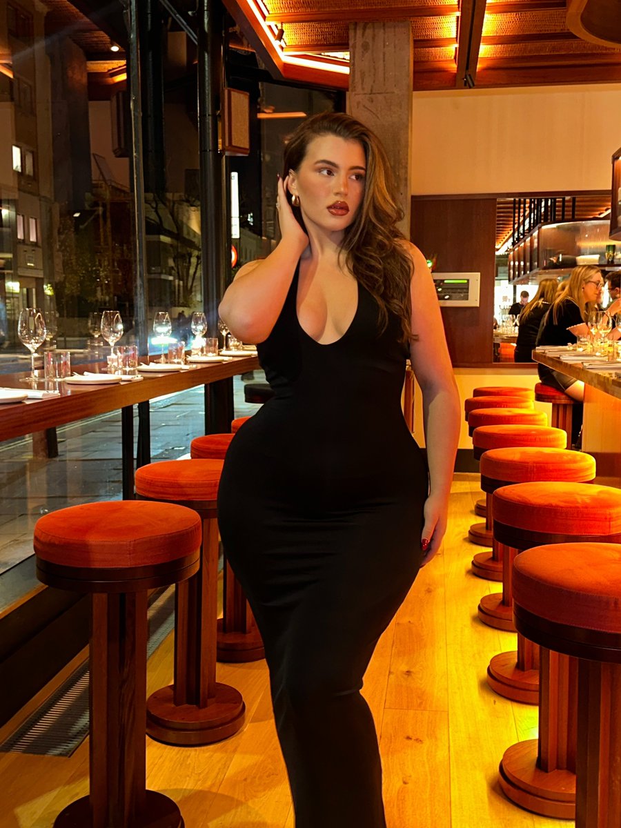 Ring in the New Year in something nice. ✨ <a href="/valvsval/">VALERIA</a> wears the Scuba Halter Maxi Dress