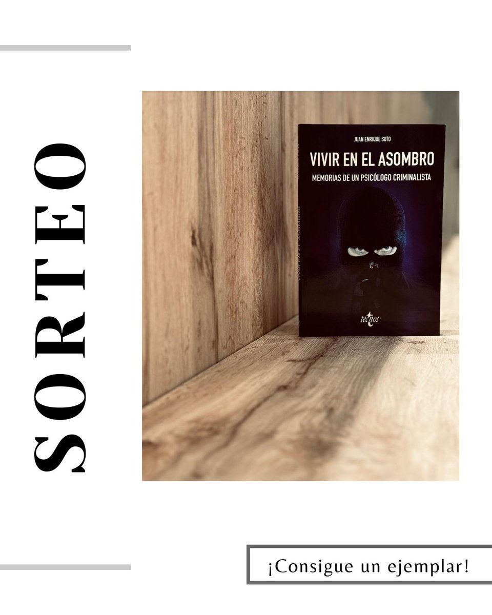 📚✨ ¡#Sorteo especial!
Consigue un ejemplar firmado de "Vivir en el asombro" de <a href="/JuanEnriqsoto/">Juan Enrique Soto</a> 🌟
Participar es muy fácil:
1️⃣ Síguenos
2️⃣ Haz RT a este tweet
Tienes hasta el 31/12 
🕐 ¡No te lo pierdas!
👉 Detalles del libro: 
tecnos.es/libro/ventana-…