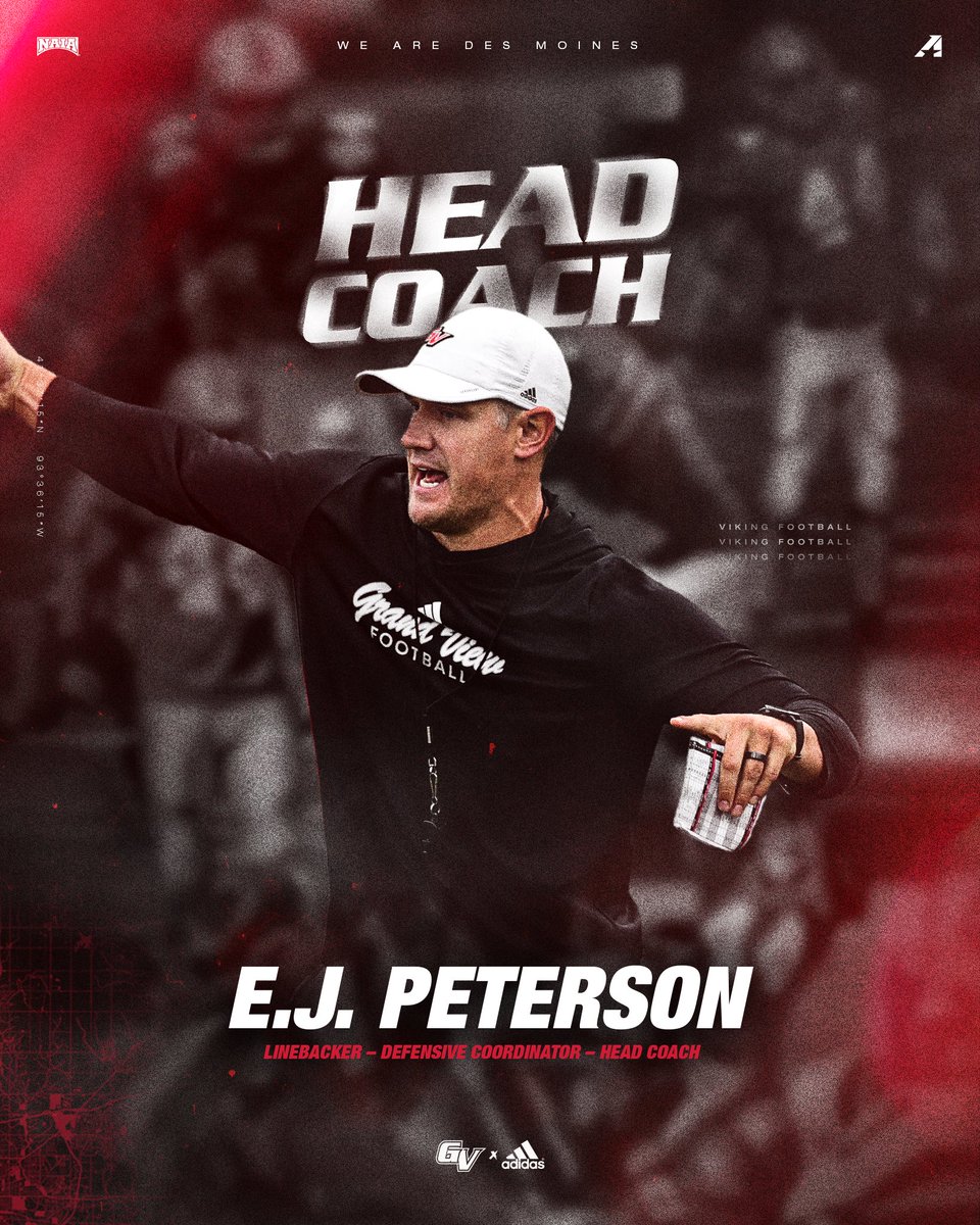 Viking Athletics (@vikingathletics) on Twitter photo From Player to Head Coach: E.J. Peterson to Lead Vikings Football.
๐ฐ ow.ly/o67j50UxFlE
<a href="/GVVikingFB/">Grand View Football</a> x <a href="/CoachEJGVU/">EJ Peterson</a> From Player to Head Coach: E.J. Peterson to Lead Vikings Football.
๐ฐ ow.ly/o67j50UxFlE
<a href="/GVVikingFB/">Grand View Football</a> x <a href="/CoachEJGVU/">EJ Peterson</a>