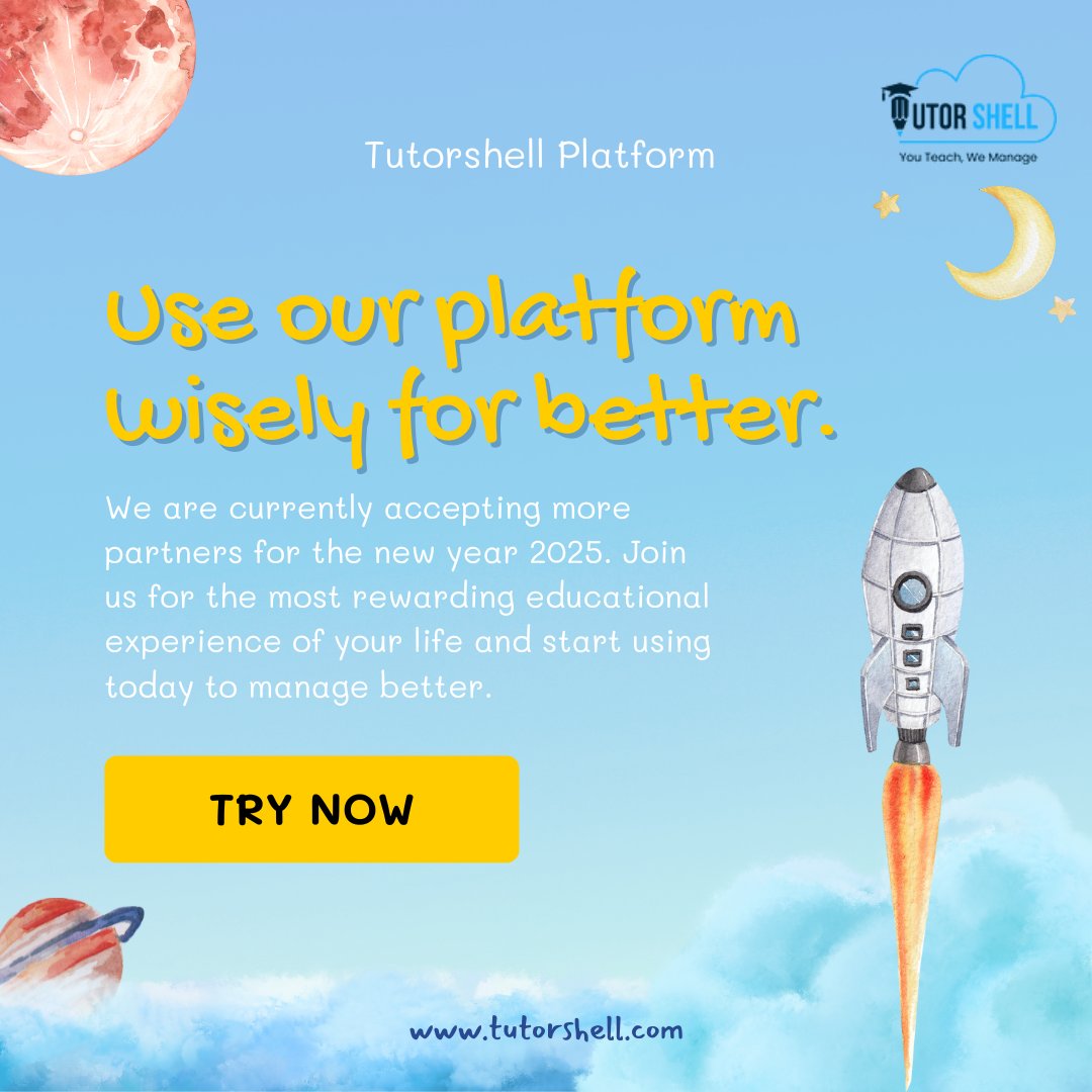 tutorshell's tweet image. 🚀 Start your educational journey with Tutorshell! 🌟 Join us as a partner for 2025 and experience a smarter way to teach, manage, and inspire. 
#TutorShell #EducationalExcellence #TeachingMadeEasy #EdTechSolutions #LearningJourney #EducationInnovation #PartnerWithUs