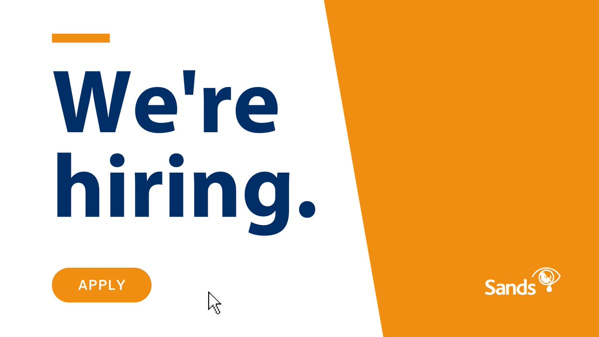 We are hiring! 
⭐ Finance Reporting Business Partner
⭐ Bereavement Support and Outreach Coordinator for Black Communities

Apply ➡️ sands.org.uk/jobs

🏡 Remote working
🏖️ 29 days annual leave (pro rata) + bank holidays
📝 Life insurance
😀 Flexible working

#CharityJobs