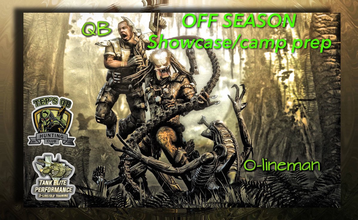 DL/OLB OFF SEASON TRAINING 

Train with us u Predator anywhere else u prey!  Only one week away!

Jan 5th we will start our 8wk off season showcase/camp prep! 

3pm - 4:45pm 

DM FOR INQUIRIES