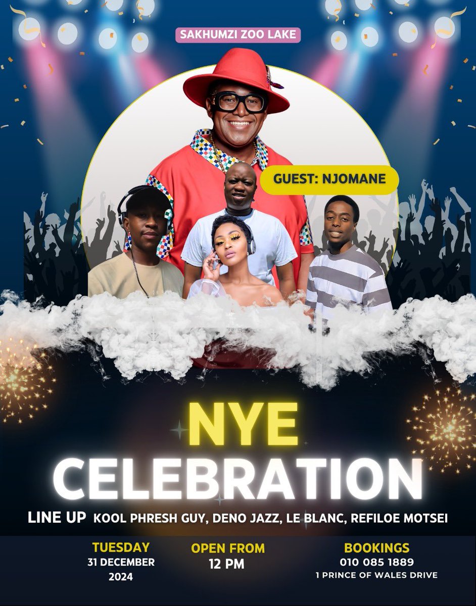 LeBlanc. 👳🏾♂️ (@_6plus5) on Twitter photo Pressing Play on the 31st at @SakhumziZoolake
alongside <a href="/KoolPhreshGuy/">Nhlanhla Khanyile 🎼 🎧</a> , @denojazz3 , Njomane & <a href="/RefiloeMotsei10/">Refiloe Motsei</a> #NYE2025 #Celebration #SakhumziZooLake #2025 Pressing Play on the 31st at @SakhumziZoolake
alongside <a href="/KoolPhreshGuy/">Nhlanhla Khanyile 🎼 🎧</a> , @denojazz3 , Njomane & <a href="/RefiloeMotsei10/">Refiloe Motsei</a> #NYE2025 #Celebration #SakhumziZooLake #2025