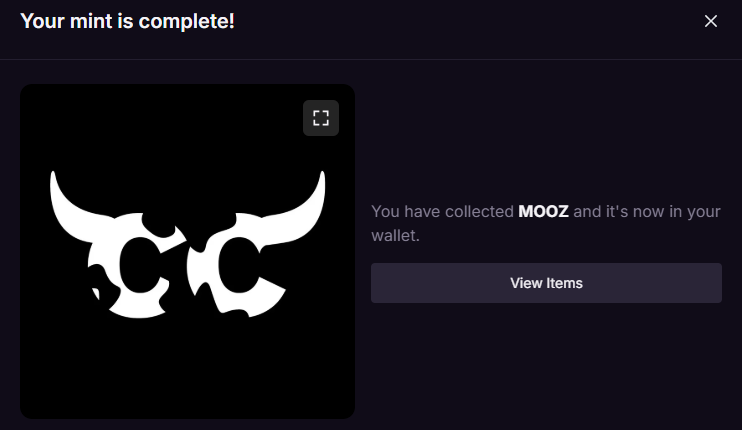 Minted some Mooz.  Heard a rumor they're getting acquired by Chick-Fil-A