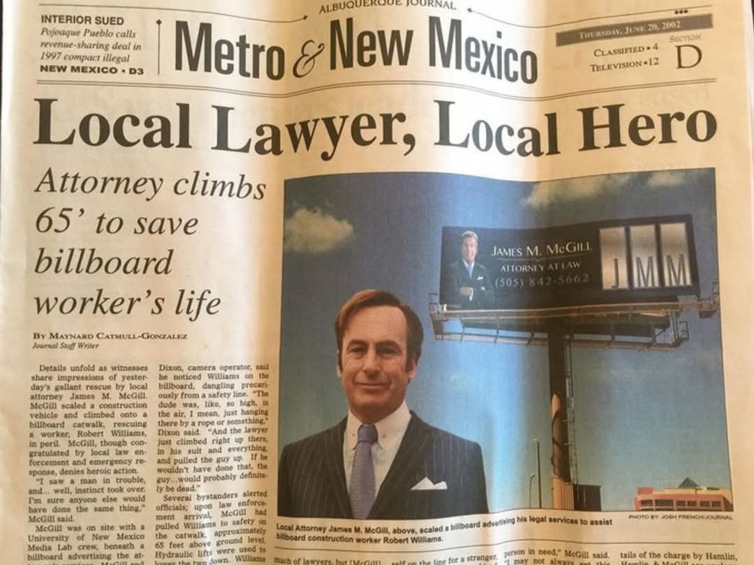 Saul Goodman ⚖ (@itssaulgoodman) on Twitter photo 