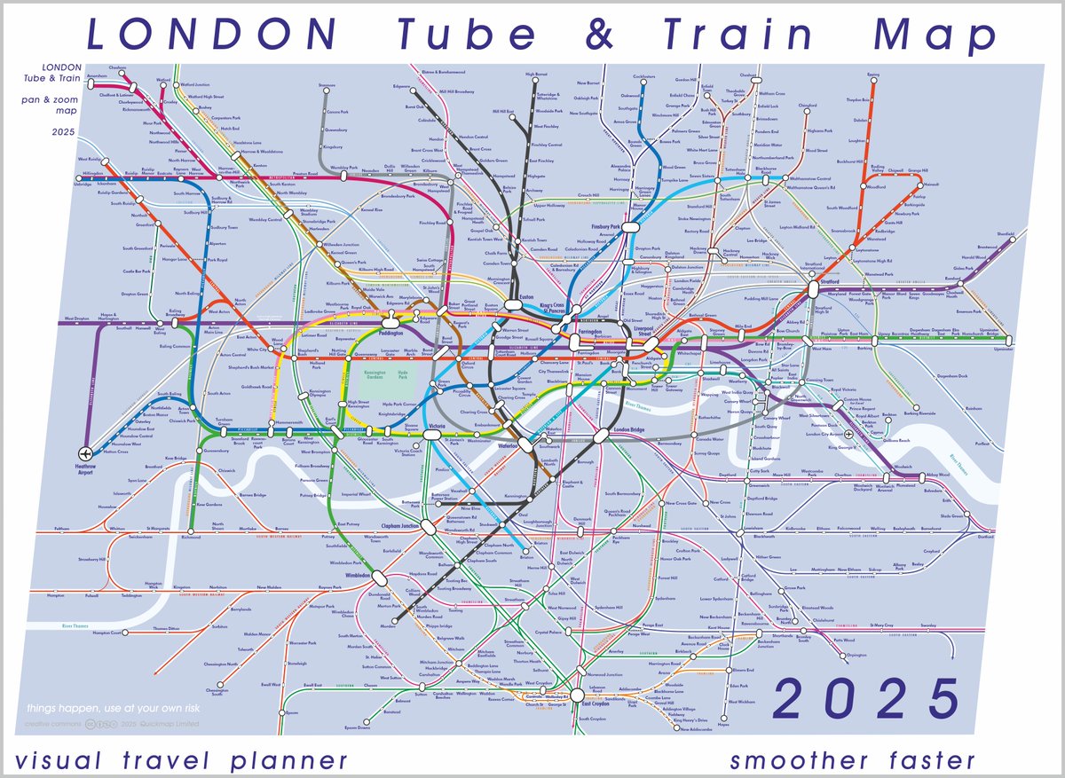 Latest London Rail map from Quickmap. Will be doing more on Blkuesky, come across...