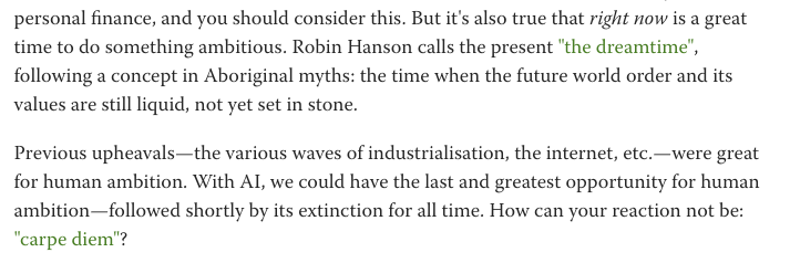 This essay is excellent

Worth reading the whole thing but the conclusion is worthy of emphasis