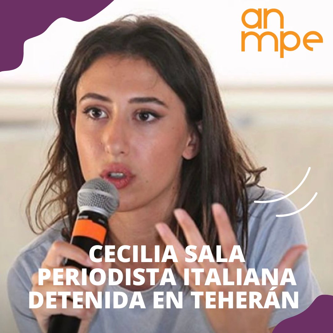 ⭕️“El periodismo no es un delito”⭕️. Como Asociación Nacional de Mujeres Periodistas de Chile solidarizamos con la familia de Cecilia Sala y nos sumamos al llamado de nuestras pares de Italia Ammpe Italia y Ammpe World para su liberación inmediata.