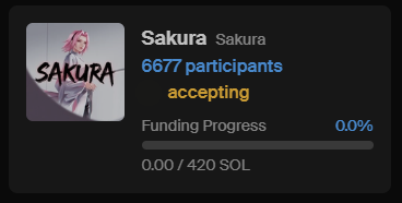 🔥 In just 10 minutes, we’ve received 6600 applications – you’re truly amazing! 🌸

The hype is absolutely incredible, and with this momentum, I believe we could hit a $5M market cap at launch! 🚀✨

What do you think? Share your thoughts below!

#Sakura #SakuraForever