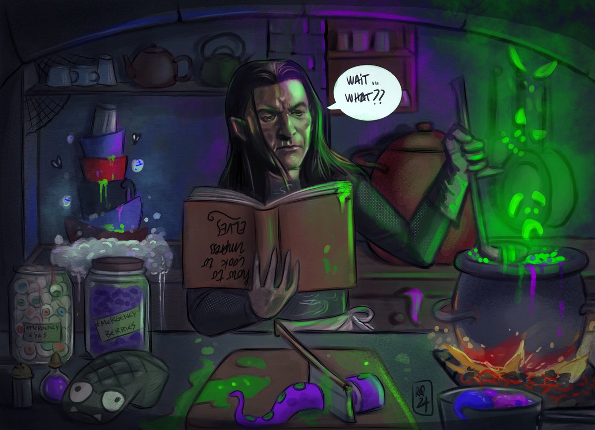 'Let him cook', you said.
And he tried.

Apparently without victims (to be confirmed).

#trop #adar #bemyguest #bestchefofmordor