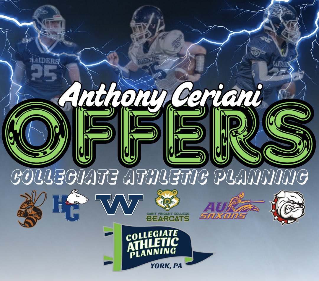 Congrats <a href="/TonyCeriani/">Anthony Ceriani</a> on earning your opportunities so far! Excited to see where your future goes! #OneGoal 

<a href="/AFL_YorkPA/">AFL York PA</a> <a href="/RussellStoner24/">Russell Stoner</a> <a href="/CoachMattGrz/">Matthew Grzechowiak</a> <a href="/coachCPowell2/">Chaz Miller-Powell</a>