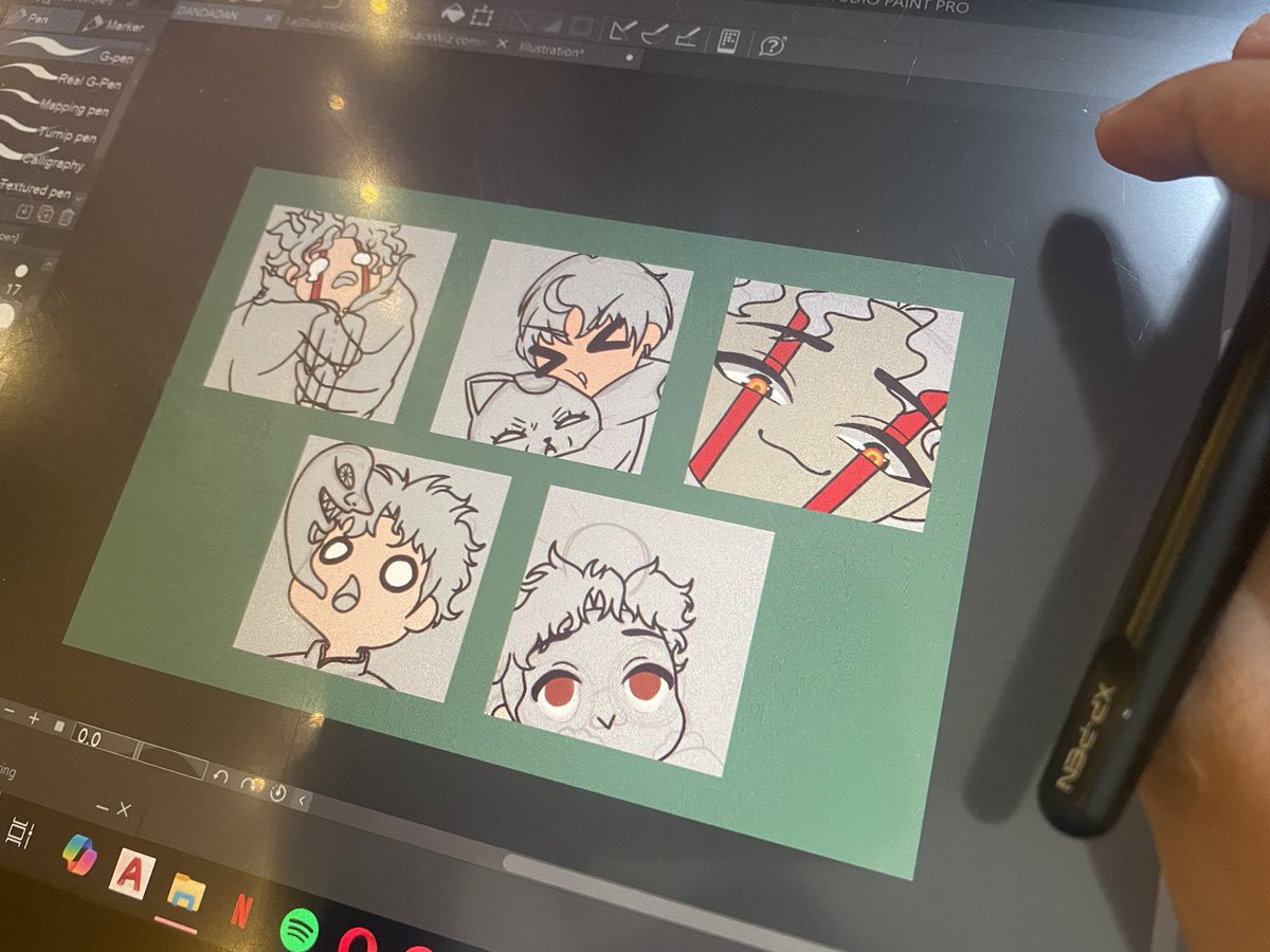 Work in progress #Dandadan #emotes 
Was thinking if I should sell it through ko-fi hehe

Anyway, my commissions are still open! Just DM me if interested ☺️✨ might also open a raffle soon 

Likes and retweets are very much appreciated!

#commissionsopen #ArtistOnTwitter